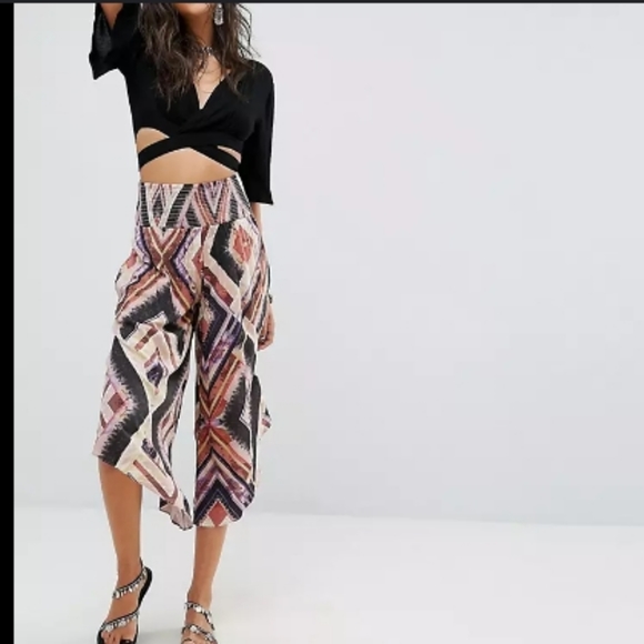 Free People Miranda Angular Pull On Wide Pants Size XS - Picture 3 of 13